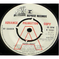 Ry Cooder Money Honey USED VINYL 7INCH 45 RPM PROMO