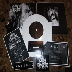 Chaos Cascade / Sexmord Decaying Shadows / Slaughter Chamber USED VINYL 7INCH 33 S RPM EP LIMITED EDITION NUMBERED WHITE LABEL STEREO