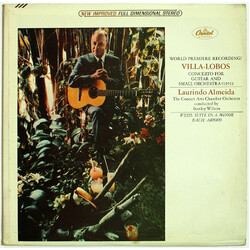 Laurindo Almeida Villa-Lobos: Concerto For Guitar And Small Orchestra, Weiss: Suite In A Minor, Bach: Arioso Vinyl LP USED