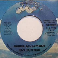 Dan Hartman Boogie All Summer USED VINYL 7INCH 45 RPM PROMO