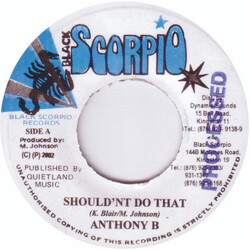 Anthony B / Bobby Zarro Should'nt Do That / Mi Come Fah USED VINYL 7INCH 45 RPM
