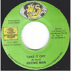 Beenie Man Take It Off USED VINYL 7INCH 45 RPM