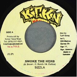 Sizzla Smoke The Herb USED VINYL 7INCH 45 RPM