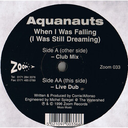 Aquanauts When I Was Falling (I Was Still Dreaming) USED VINYL 12INCH