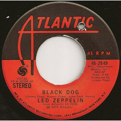 Led Zeppelin Black Dog Vinyl 7" USED