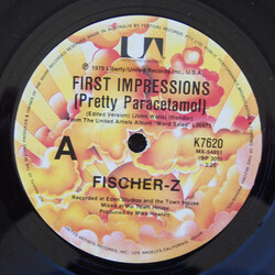 Fischer-Z First Impressions USED VINYL 7INCH SINGLE 45 RPM