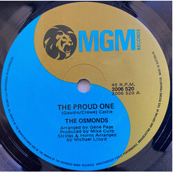 The Osmonds The Proud One / The Last Day Is Coming USED VINYL 7INCH 45 RPM SINGLE