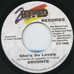 Devonte She's So Lovely USED VINYL 7INCH 45 RPM