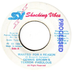 Dennis Brown / Terror Fabulous Wanted For A Reason USED VINYL 7INCH
