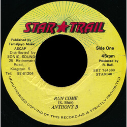 Anthony B Run Come USED VINYL 7INCH 45 RPM