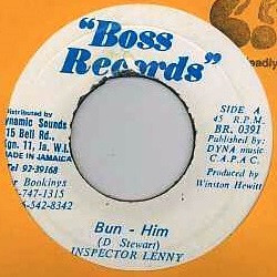 Inspector Lenny Bun Him USED VINYL 7INCH 45 RPM