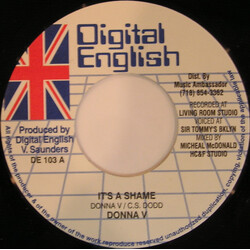 Donna V It's A Shame USED VINYL 7INCH 45 RPM