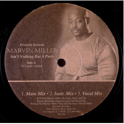 Marvin Miller (6) Aint Nothing But A Party USED VINYL 12INCH 33 S RPM