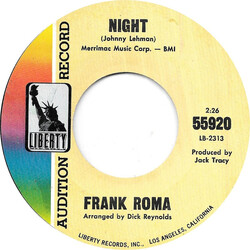 Frank Roma (2) Night USED VINYL 7INCH 45 RPM PROMO