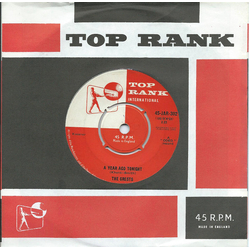 The Crests A Year Ago Tonight Vinyl 7" USED