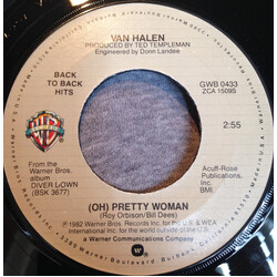 Van Halen (Oh) Pretty Woman / Dancing In The Street USED VINYL 7INCH 45 RPM SINGLE