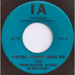13th Floor Elevators You're Gonna Miss Me Vinyl 7" USED