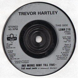 Trevor Hartley (No More) Nine Till Five USED VINYL 7INCH 45 RPM SINGLE