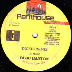 Buju Banton / Nadine Sutherland Dickie Remix / Wicked Dickie USED VINYL 12INCH 45 RPM