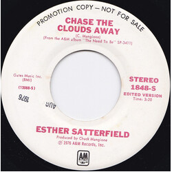 Esther Satterfield Chase The Clouds Away USED VINYL 7INCH 45 RPM SINGLE PROMO STEREO MONO