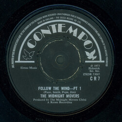 Midnight Movers Unlimited Follow The Wind USED VINYL 7INCH 45 RPM STEREO