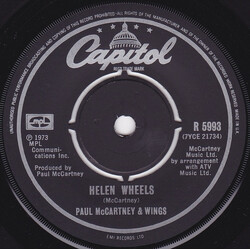 Paul McCartney & Wings Helen Wheels USED VINYL 7INCH SINGLE REISSUE