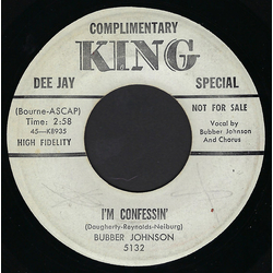 Bubber Johnson I'm Confessin' Vinyl 7" USED