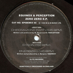 Equinox / Perception (4) Zero Zero E.P. USED VINYL 12INCH EP