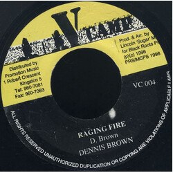 Dennis Brown Raging Fire USED VINYL 7INCH 45 RPM SINGLE