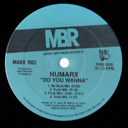 Numarx Do You Wanna USED VINYL 12INCH 33 S RPM
