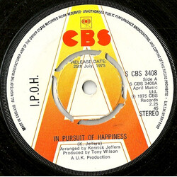 I. P. O. H. In Pursuit Of Happiness Vinyl 7" USED