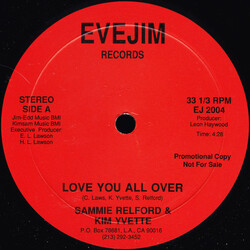 Sammy Relford / Kim Yvette Love You All Over USED VINYL 12INCH 33 S RPM PROMO