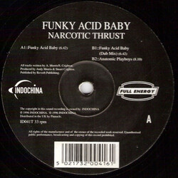 Narcotic Thrust Funky Acid Baby USED VINYL 12INCH 33 S RPM