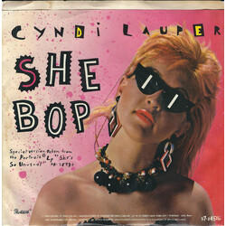 Cyndi Lauper She Bop USED VINYL 7INCH SINGLE STYRENE STEREO
