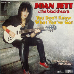 Joan Jett & The Blackhearts You Don't Know What You've Got USED VINYL 7INCH 45 RPM SINGLE STEREO