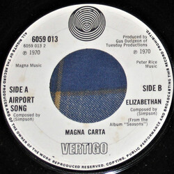 Magna Carta Airport Song USED VINYL 7INCH SINGLE 45 RPM