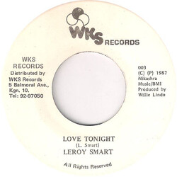 Leroy Smart Love Tonight USED VINYL 7INCH 45 RPM SINGLE