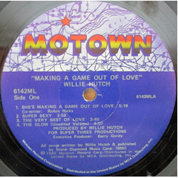 Willie Hutch Making A Game Out Of Love Vinyl LP USED