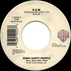 R.E.M. Shiny Happy People / Forty Second Song VINYL 7" USED