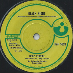 Deep Purple Black Night USED VINYL 7INCH 45 RPM SINGLE STEREO