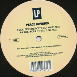 Peace Division Discode / Work It USED VINYL 12INCH 33 S RPM 45 RPM