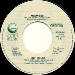 Madness Our House USED VINYL 7INCH SINGLE PROMO STEREO MONO