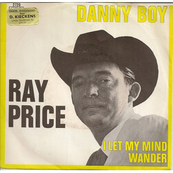 Ray Price Danny Boy / I Let My Mind Wander USED VINYL 7INCH 45 RPM SINGLE
