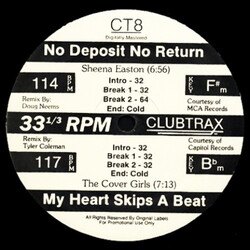 Various Clubtrax 8 USED VINYL 12INCH PROMO 33 S RPM