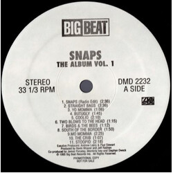 Various Snaps: The Album Vol. 1 Vinyl LP USED