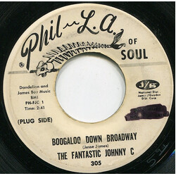 The Fantastic Johnny C Boogaloo Down Broadway / Look What Love Can Make You Do USED VINYL 7INCH 45 RPM PROMO
