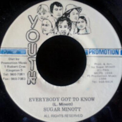 Sugar Minott Everybody Got To Know USED VINYL 7INCH 45 RPM REPRESS