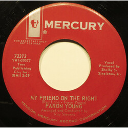 Faron Young My Friend On The Right USED VINYL 7INCH 45 RPM PROMO