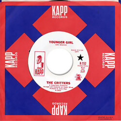 The Critters Younger Girl / Gone For Awhile USED VINYL 7INCH SINGLE 45 RPM PROMO