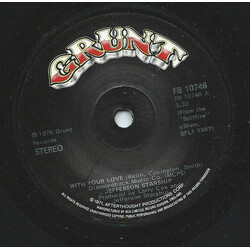 Jefferson Starship With Your Love / Switchblade Vinyl 7" USED